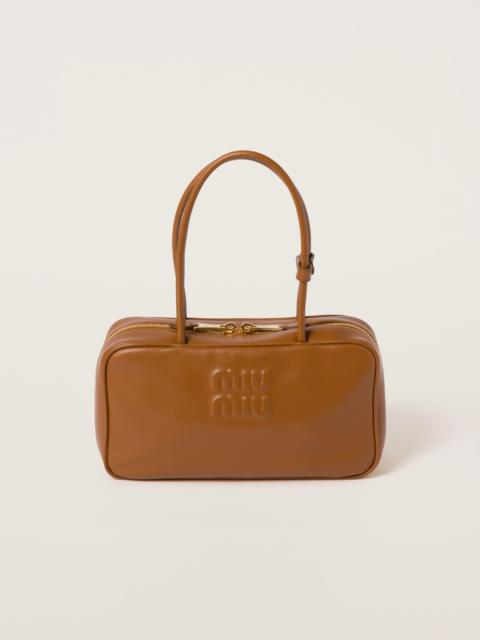 Beau leather top-handle bag