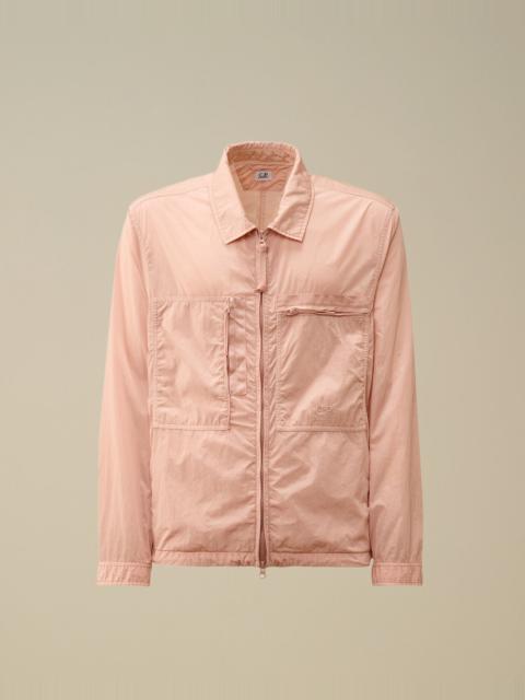 Chrome-R Chest Zip Pockets Overshirt