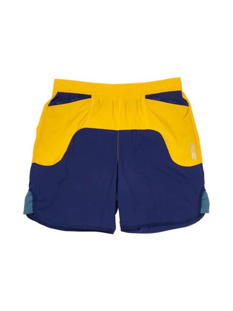 Palace Front Runner Shorts Navy/Yellow