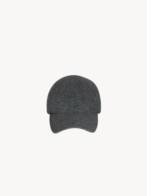 SAINT LAURENT KNIT BASEBALL CAP IN CASHMERE
