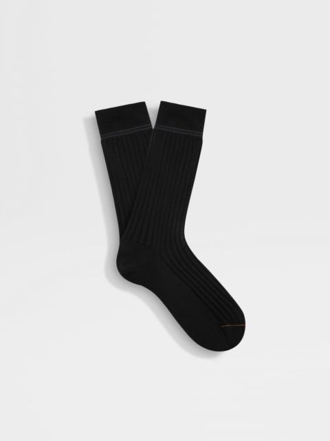 BLACK COTTON SOCKS