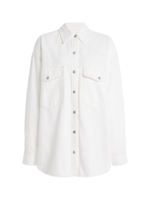Lotta Oversized Denim Shirt white