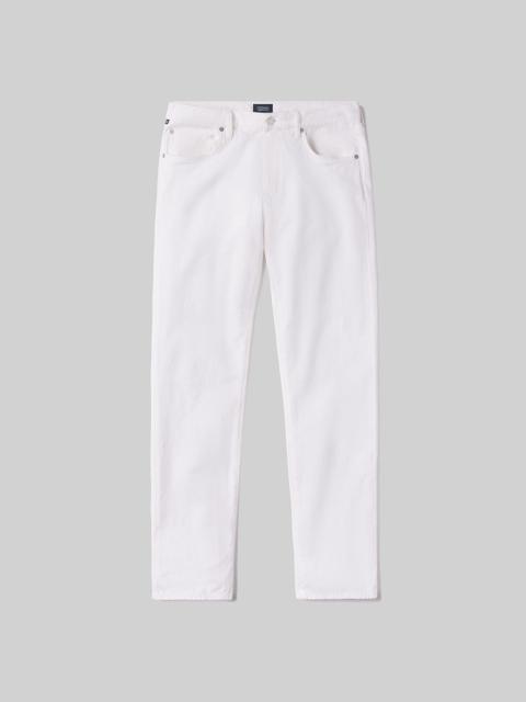 Gage Slim Straight Stretch Linen
In White