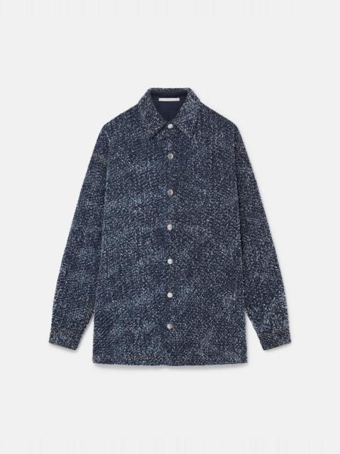 Oversized Denim Bouclé Shirt