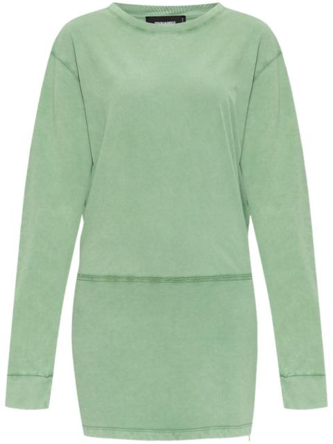 long-sleeve mini dress