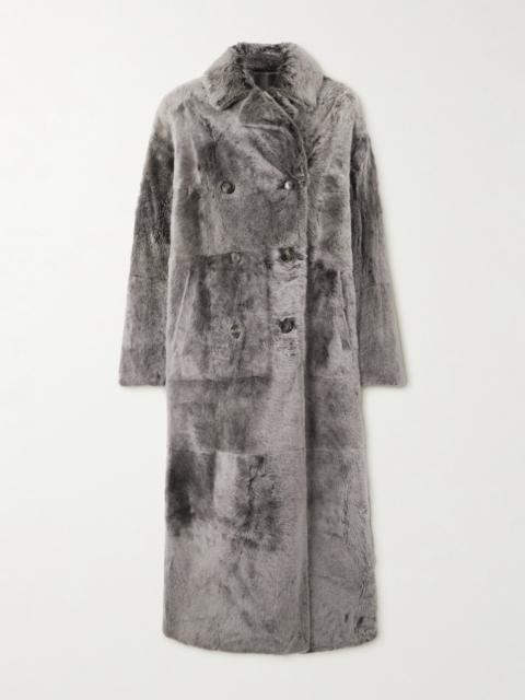 Double-breasted Shearling Coat