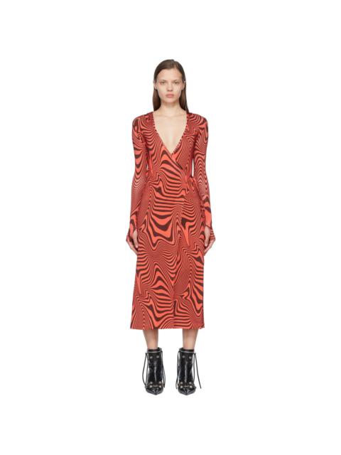 SSENSE Exclusive Red Viscose Robe