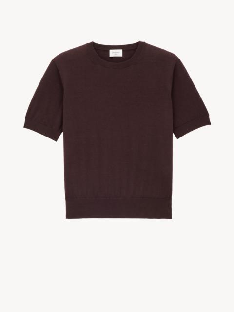 T-SHIRT SWEATER IN WOOL