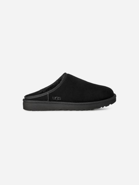 ® Men's Classic Slip-On Sheepskin Slippers in Black