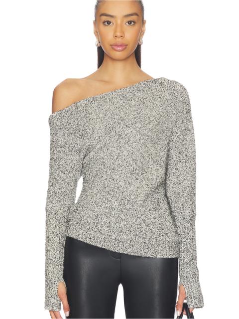Boucle Knit Slouch Sweater