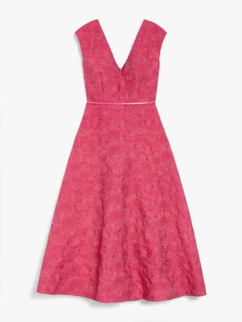 VALDESE Flared cloqué dress