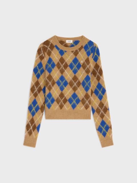 crewneck sweater IN argyle wool
