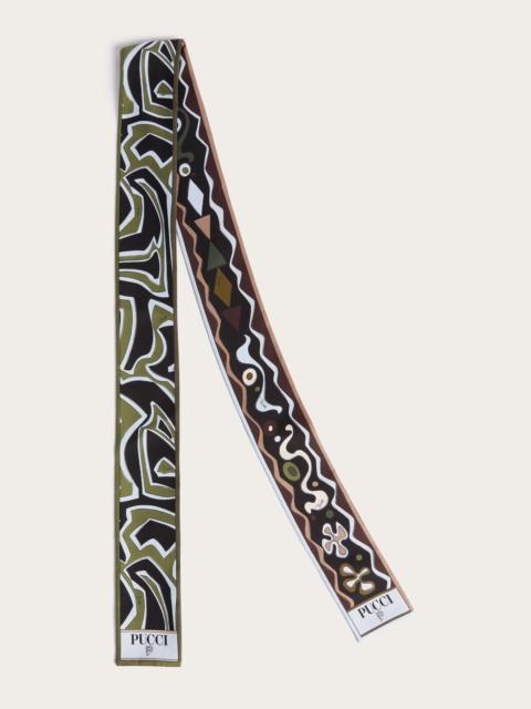 ANGOLI AND LABIRINTO PRINT SILK TWILL SCARF