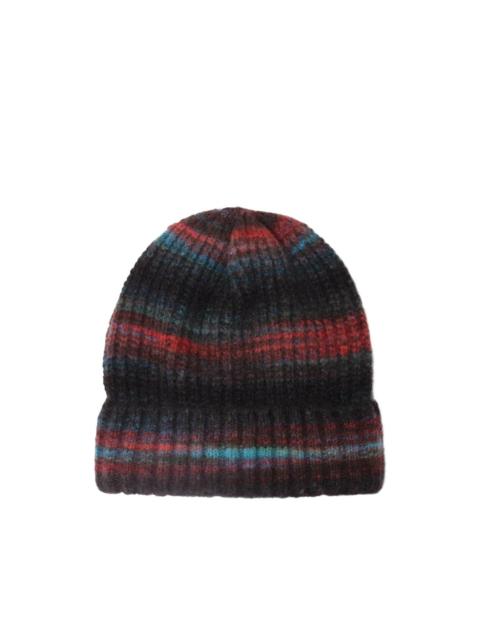 striped beanie hat