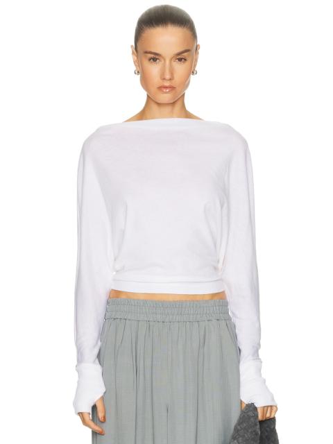 Cashmere Jersey Dolman Top