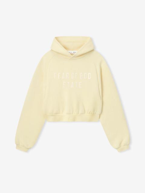 Womens Modern Fleece Raglan Hoodie