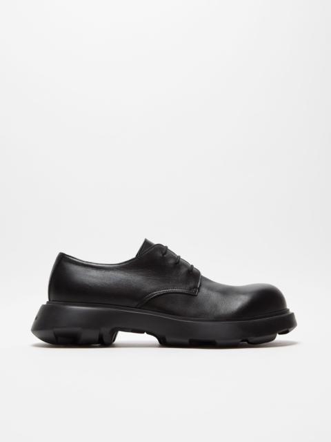 Leather lace-up shoes - Black