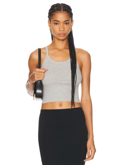 Cropped Rib Tank Top