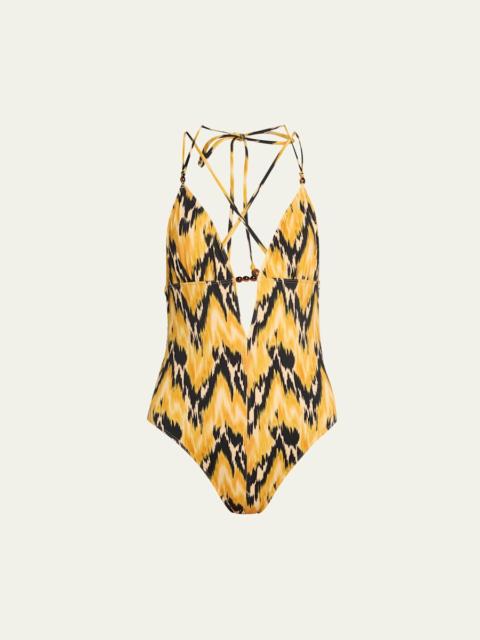 Leila Beaded One-Piece Swimsuit