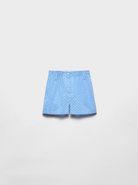 Eyelet lace Bermudas