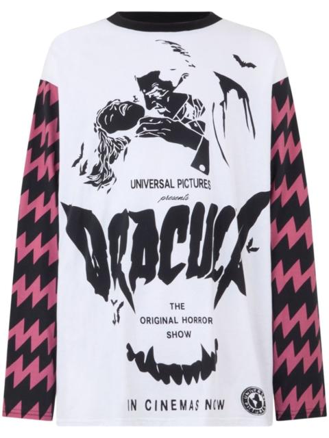 Dracula-print long sleeve t-shirt