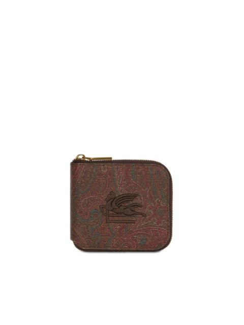 paisley-print jacquard wallet