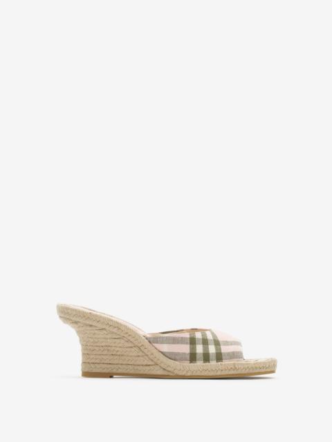 Check Mews Espadrille Mules​