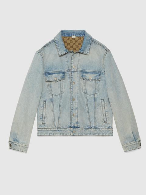Reversible denim jacket