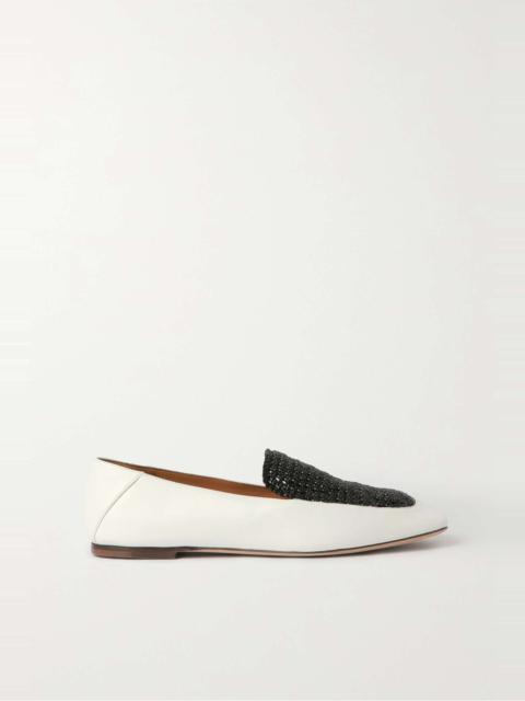Olene two-tone leather loafers