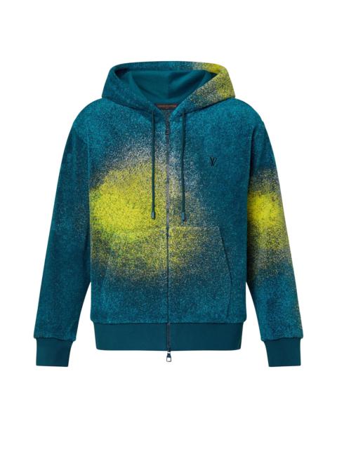 Embroidered Zip Through Hoodie