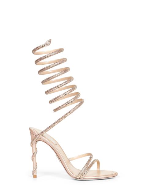 Beige Margot 105 jeweled sandals