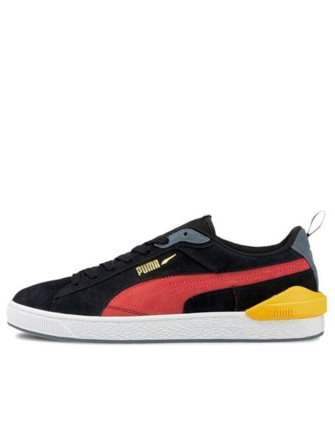 PUMA Suede Bloc 'Black Yellow Red' 381183-03
