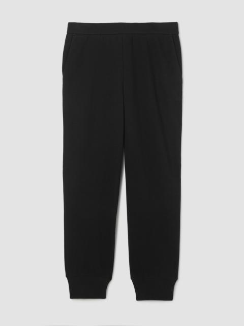 Waffle Cotton Blend Doubleknit Jogger Pant