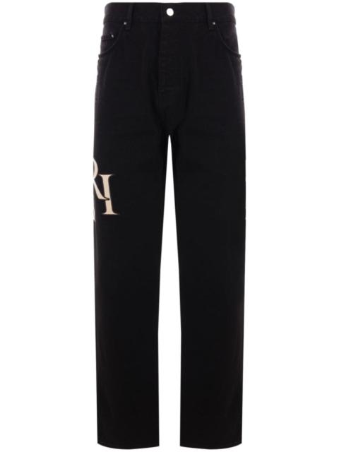 Staggered Logo Jeans