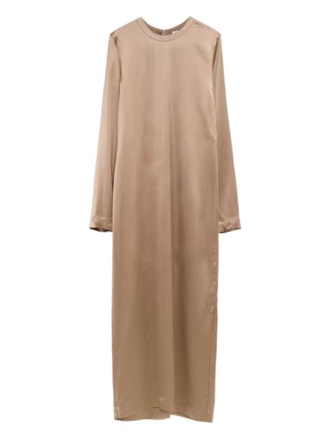 long-sleeved maxi dress