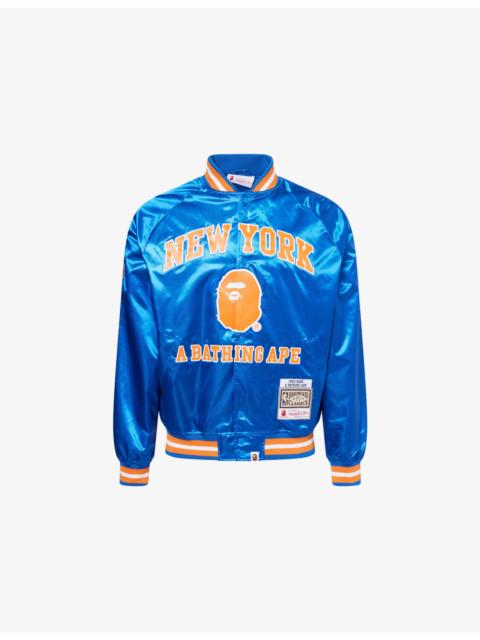 NBA Kicks Logo-Embroidered Satin Jacket