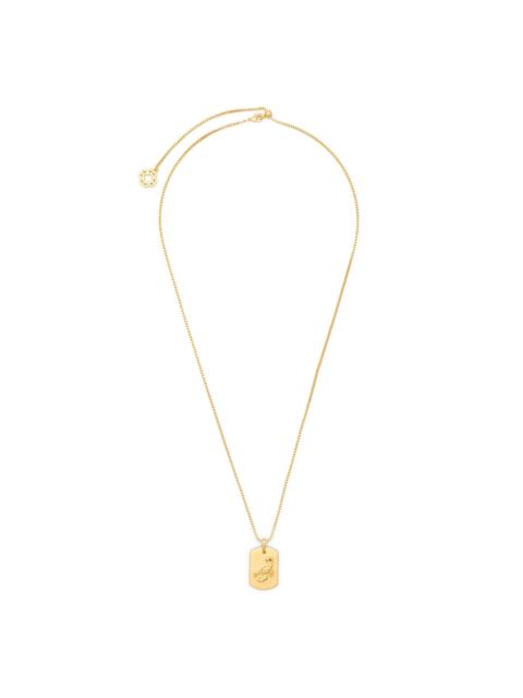 scorpio-motif box-chain necklace