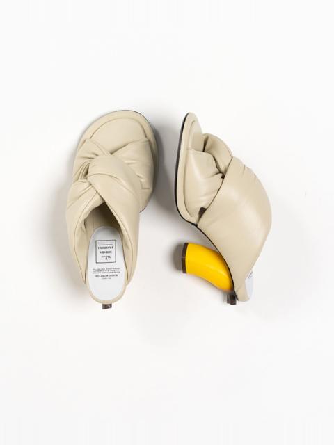 Banana Heel Puffer Sandals