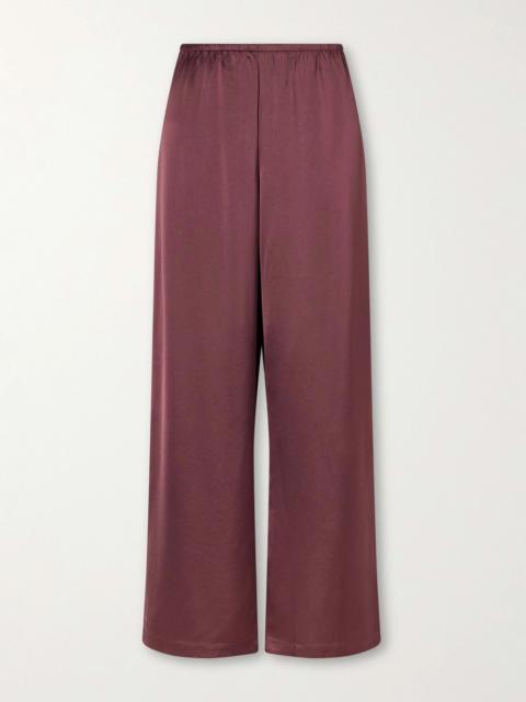 Barb Satin Wide-leg Pants