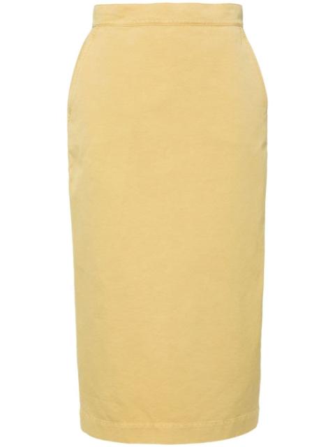 Denver midi twill skirt