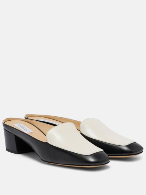 Alena leather mules
