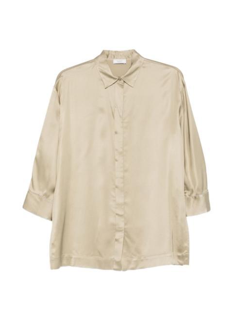 buttoned-cuff top