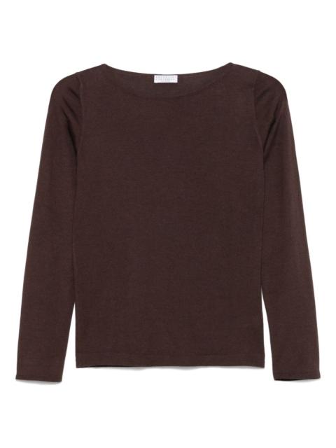 fine-knit T-shirt