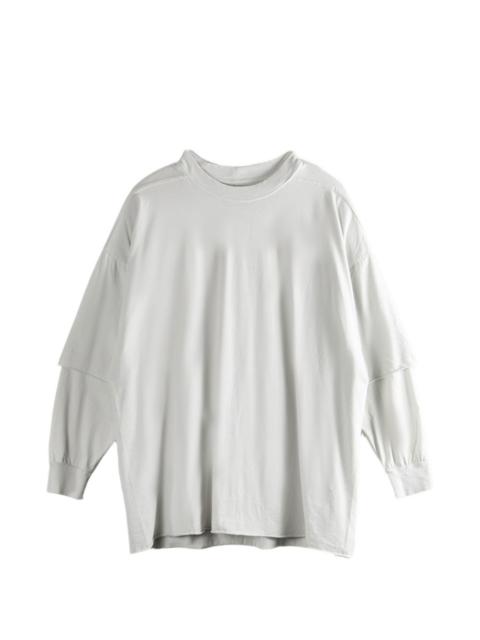 layered long-sleeve sweashirt
