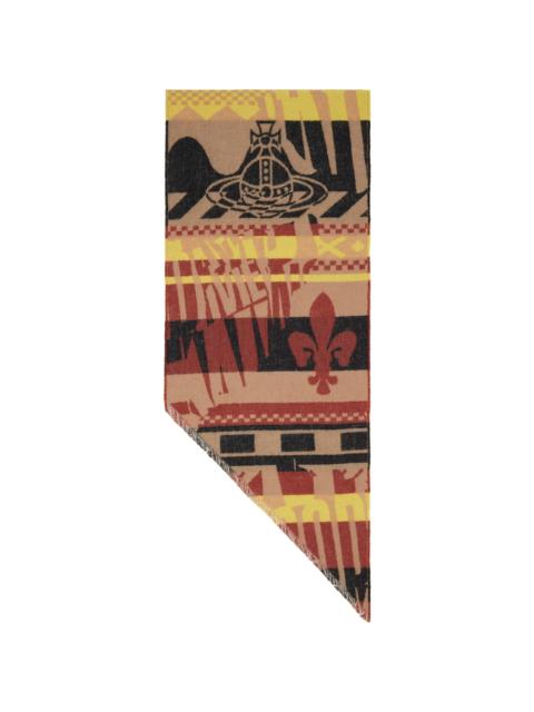 Brown Two Point Scarf