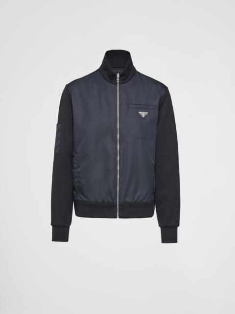 Sweatshirt with Re-Nylon details