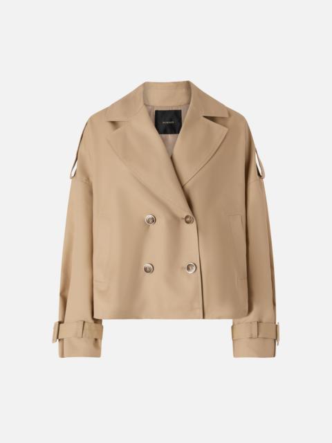 SHORT DOUBLE-BREASTED TRENCH COAT