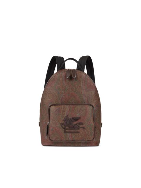 paisley-jacquard backpack