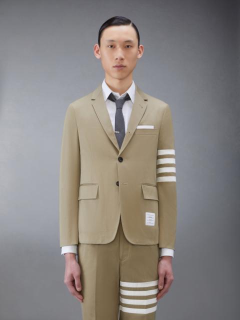 Camel Cotton Twill 4-Bar Unconstructed Classic Jacket