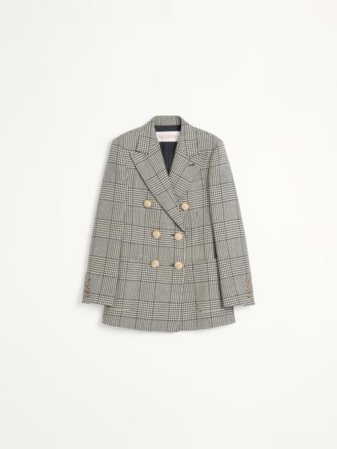 HOUNDSTOOTH WOOL BLAZER
